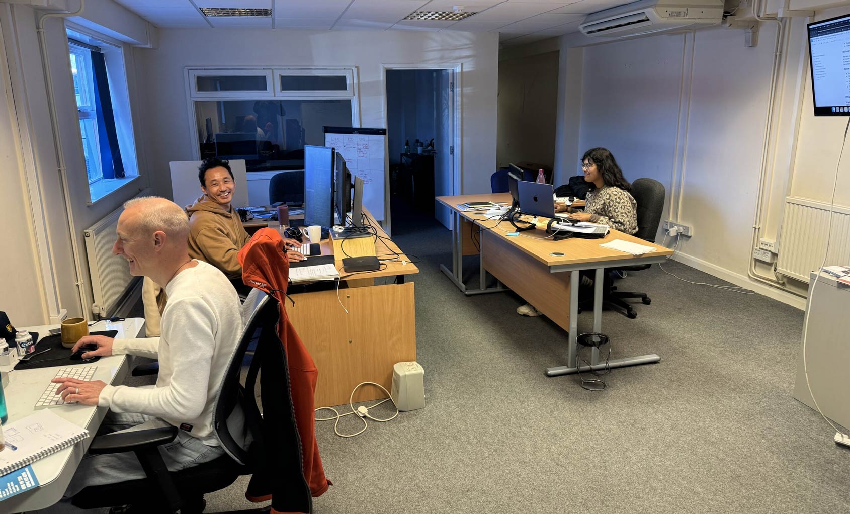web design and digital marketing team at red balloon's office in reading, berkshire